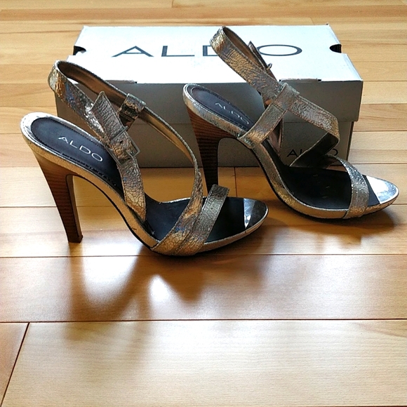 Aldo silver strapped stiletto - Picture 2 of 7